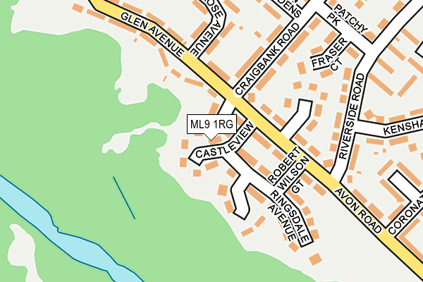 ML9 1RG map - OS OpenMap – Local (Ordnance Survey)