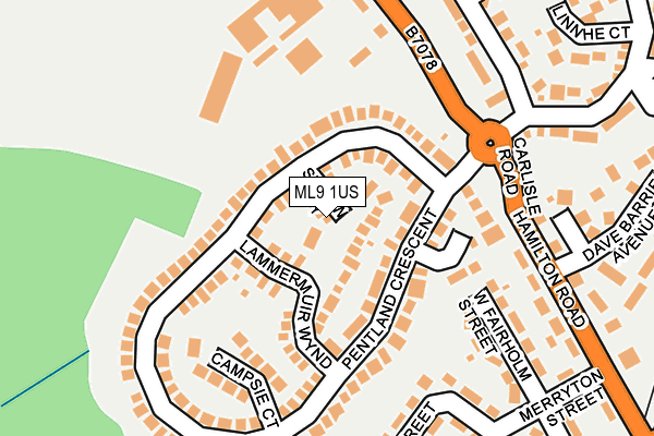 ML9 1US map - OS OpenMap – Local (Ordnance Survey)