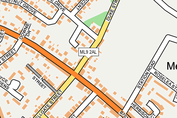 ML9 2AL map - OS OpenMap – Local (Ordnance Survey)