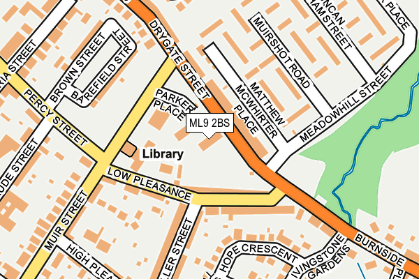 ML9 2BS map - OS OpenMap – Local (Ordnance Survey)