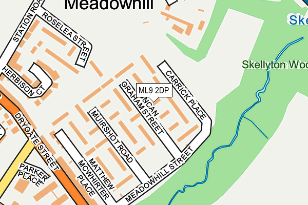 ML9 2DP map - OS OpenMap – Local (Ordnance Survey)