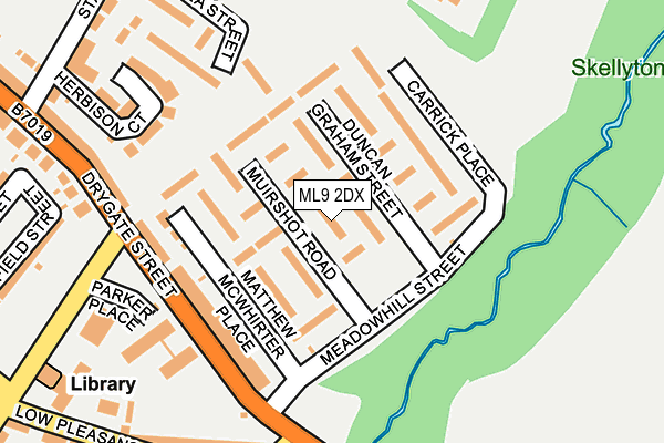 ML9 2DX map - OS OpenMap – Local (Ordnance Survey)