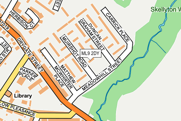 ML9 2DY map - OS OpenMap – Local (Ordnance Survey)