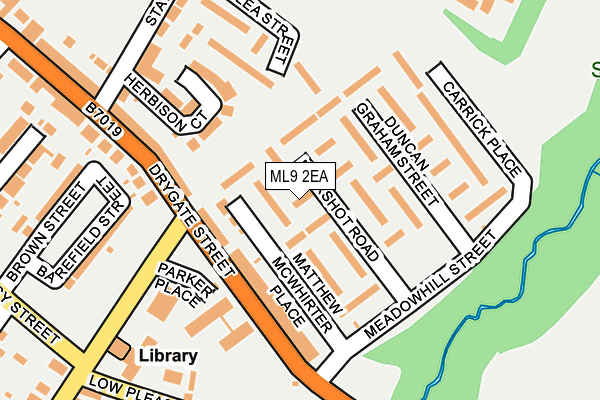 ML9 2EA map - OS OpenMap – Local (Ordnance Survey)
