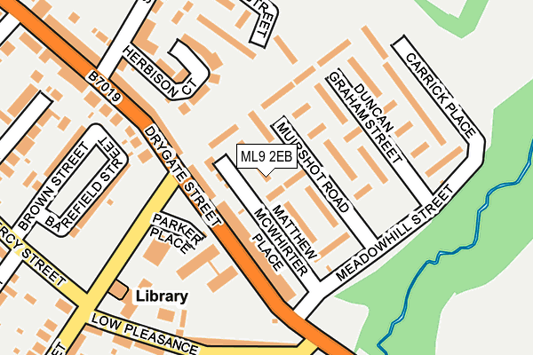 ML9 2EB map - OS OpenMap – Local (Ordnance Survey)