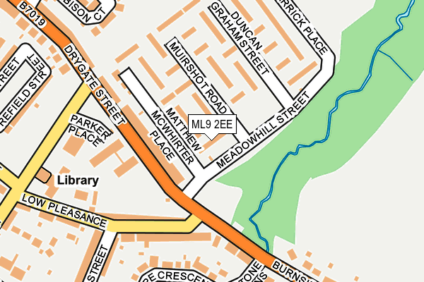 ML9 2EE map - OS OpenMap – Local (Ordnance Survey)