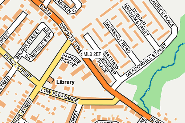 ML9 2EF map - OS OpenMap – Local (Ordnance Survey)