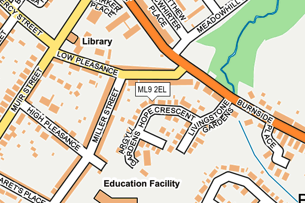 ML9 2EL map - OS OpenMap – Local (Ordnance Survey)