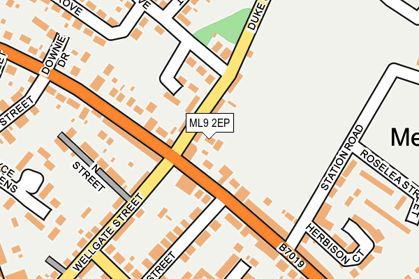 ML9 2EP map - OS OpenMap – Local (Ordnance Survey)