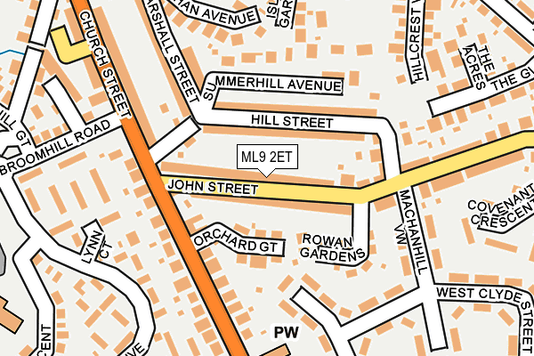 ML9 2ET map - OS OpenMap – Local (Ordnance Survey)