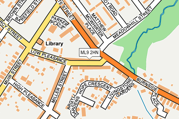 ML9 2HN map - OS OpenMap – Local (Ordnance Survey)