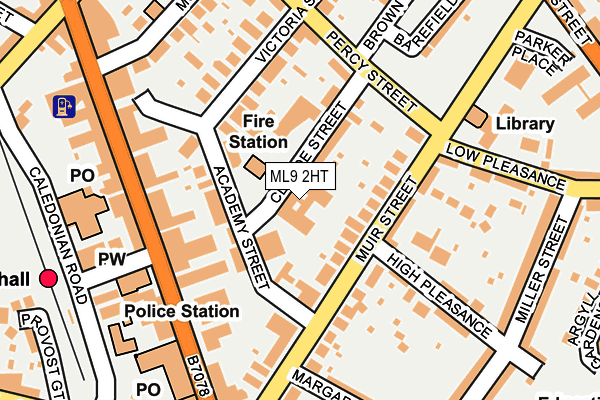 ML9 2HT map - OS OpenMap – Local (Ordnance Survey)