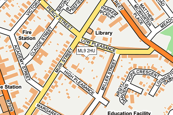 ML9 2HU map - OS OpenMap – Local (Ordnance Survey)