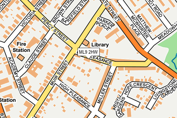 ML9 2HW map - OS OpenMap – Local (Ordnance Survey)
