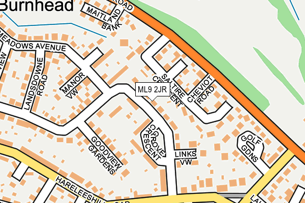 ML9 2JR map - OS OpenMap – Local (Ordnance Survey)