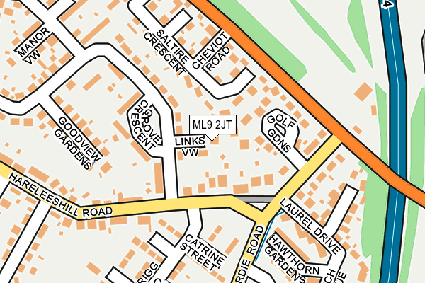 ML9 2JT map - OS OpenMap – Local (Ordnance Survey)