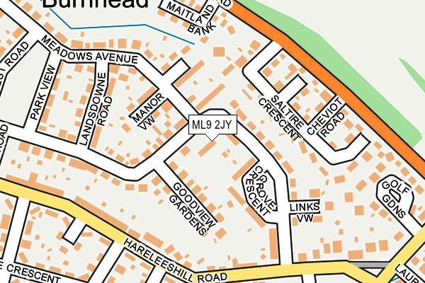 ML9 2JY map - OS OpenMap – Local (Ordnance Survey)
