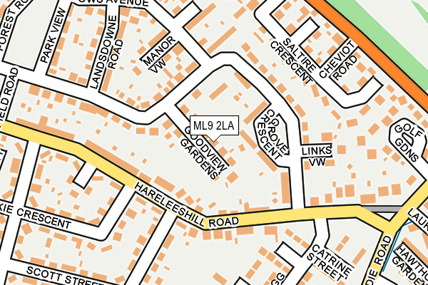 ML9 2LA map - OS OpenMap – Local (Ordnance Survey)