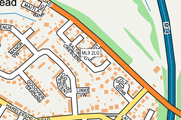 ML9 2LG map - OS OpenMap – Local (Ordnance Survey)