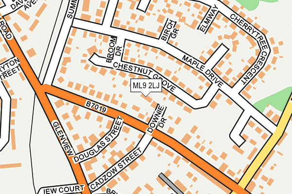 ML9 2LJ map - OS OpenMap – Local (Ordnance Survey)