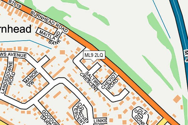 ML9 2LQ map - OS OpenMap – Local (Ordnance Survey)