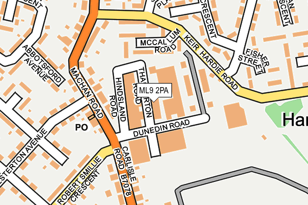 Map of M & C PROPERTIES (STEWARTON) LIMITED at local scale