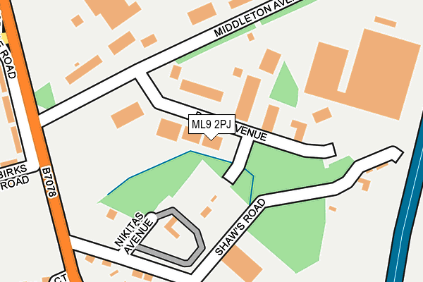 Map of BURN DEVELOPMENTS LIMITED at local scale