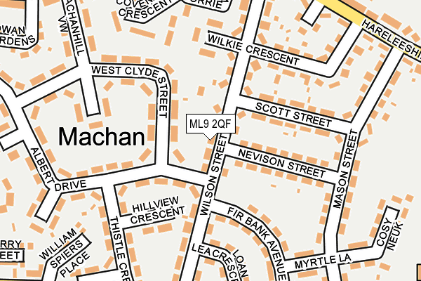 ML9 2QF map - OS OpenMap – Local (Ordnance Survey)