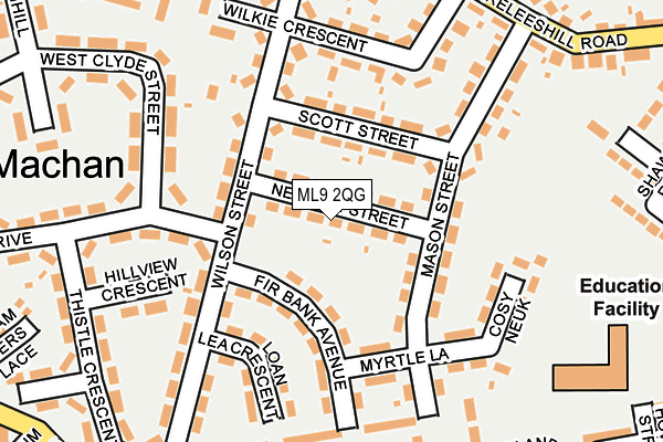 ML9 2QG map - OS OpenMap – Local (Ordnance Survey)