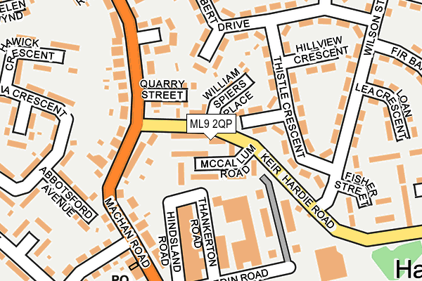 ML9 2QP map - OS OpenMap – Local (Ordnance Survey)