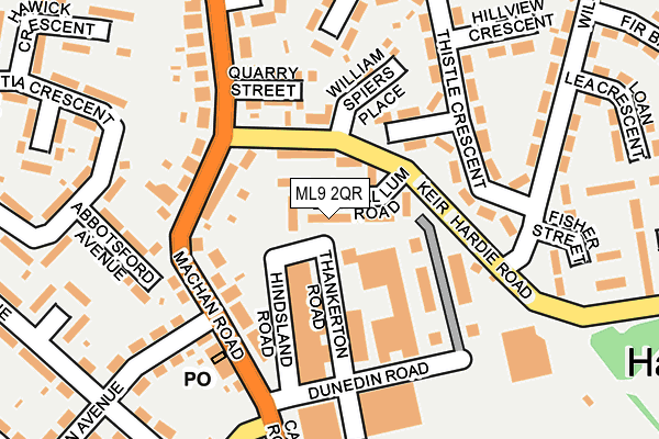 ML9 2QR map - OS OpenMap – Local (Ordnance Survey)