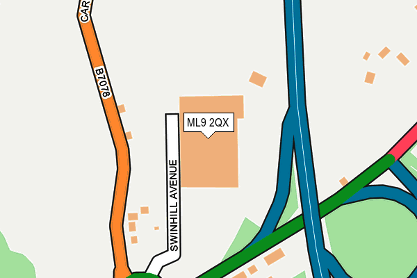 ML9 2QX map - OS OpenMap – Local (Ordnance Survey)