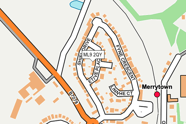ML9 2QY map - OS OpenMap – Local (Ordnance Survey)
