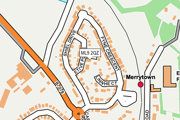 ML9 2QZ map - OS OpenMap – Local (Ordnance Survey)