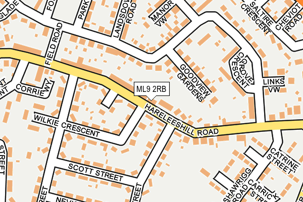 ML9 2RB map - OS OpenMap – Local (Ordnance Survey)
