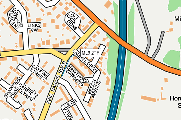 ML9 2TF map - OS OpenMap – Local (Ordnance Survey)