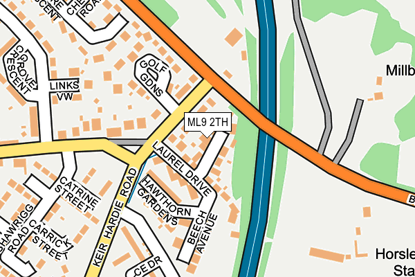 ML9 2TH map - OS OpenMap – Local (Ordnance Survey)