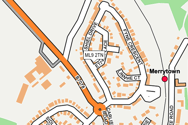 ML9 2TN map - OS OpenMap – Local (Ordnance Survey)