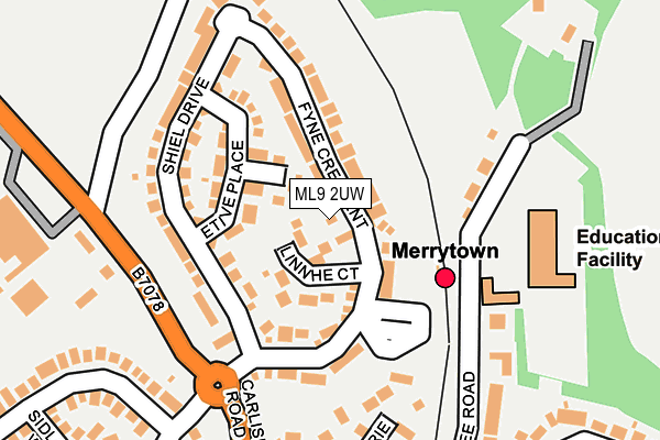 ML9 2UW map - OS OpenMap – Local (Ordnance Survey)