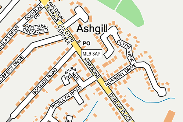 Map of ACORN PROPERTIES (LESMAHAGOW) LIMITED at local scale