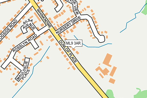 ML9 3AR map - OS OpenMap – Local (Ordnance Survey)