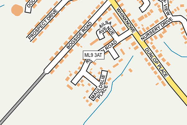 ML9 3AT map - OS OpenMap – Local (Ordnance Survey)