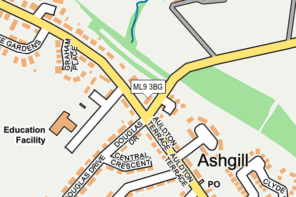 ML9 3BG map - OS OpenMap – Local (Ordnance Survey)