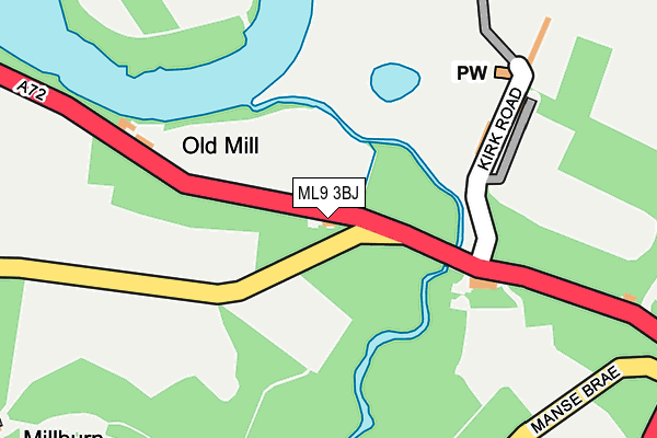 ML9 3BJ map - OS OpenMap – Local (Ordnance Survey)