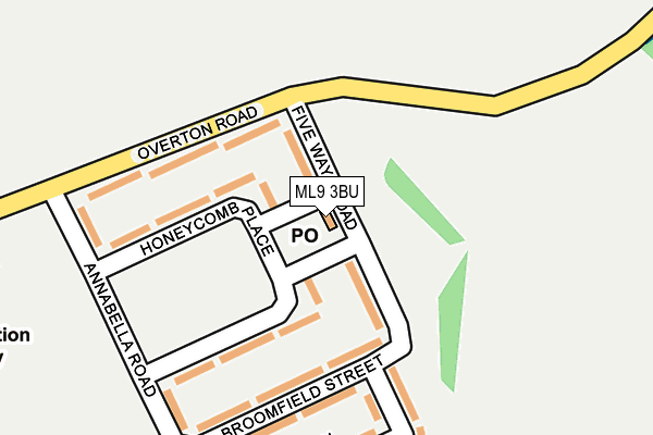 ML9 3BU map - OS OpenMap – Local (Ordnance Survey)