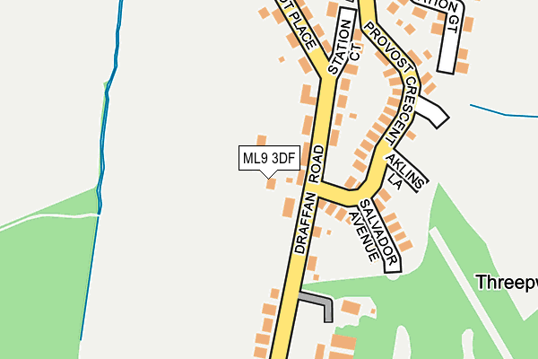 ML9 3DF map - OS OpenMap – Local (Ordnance Survey)