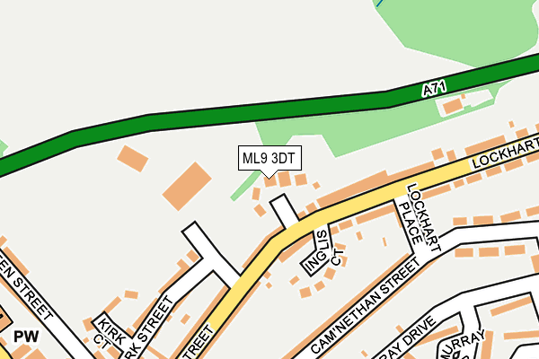 ML9 3DT map - OS OpenMap – Local (Ordnance Survey)