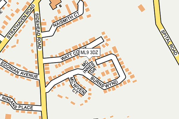 ML9 3DZ map - OS OpenMap – Local (Ordnance Survey)