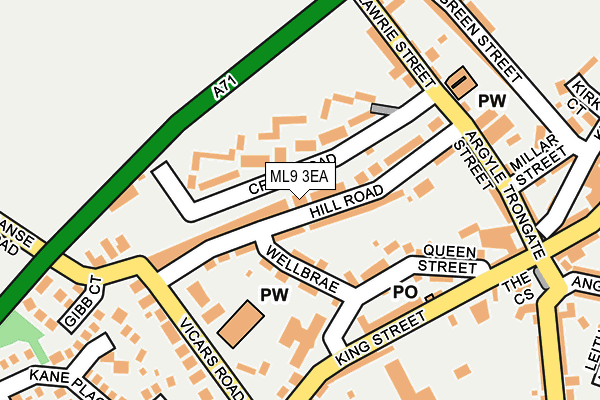 ML9 3EA map - OS OpenMap – Local (Ordnance Survey)