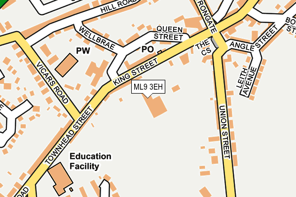 ML9 3EH map - OS OpenMap – Local (Ordnance Survey)